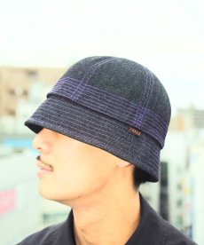画像4: PWNED(パウンド) / PWNED ORIGIMAL INDIGO DENIM BACKET HAT (4)