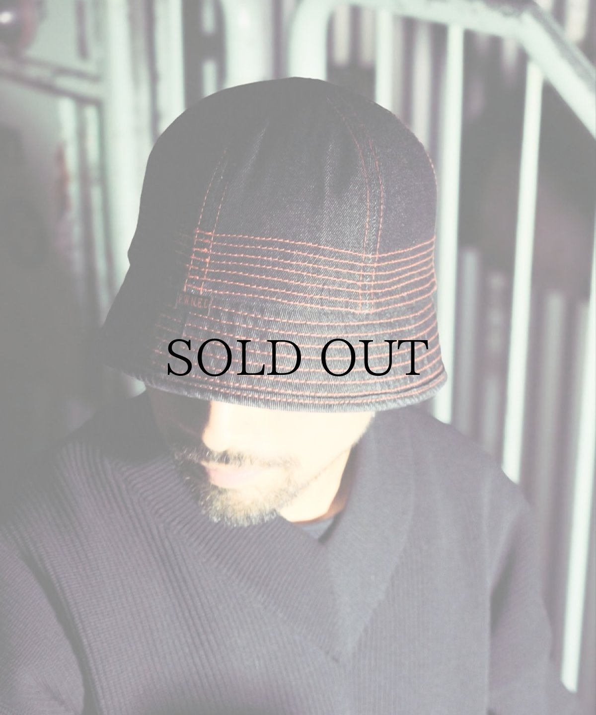 画像3: PWNED(パウンド) / PWNED ORIGIMAL INDIGO DENIM BACKET HAT (3)