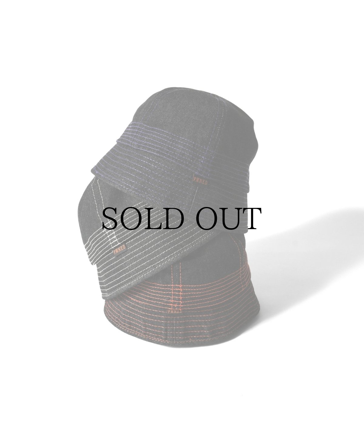 画像1: PWNED(パウンド) / PWNED ORIGIMAL INDIGO DENIM BACKET HAT (1)