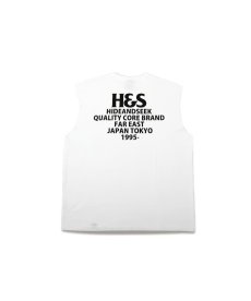 画像4: HIDEANDSEEK(ハイドアンドシーク) / H&S Logo Sleeveless Tee (BigSilhouette) (4)