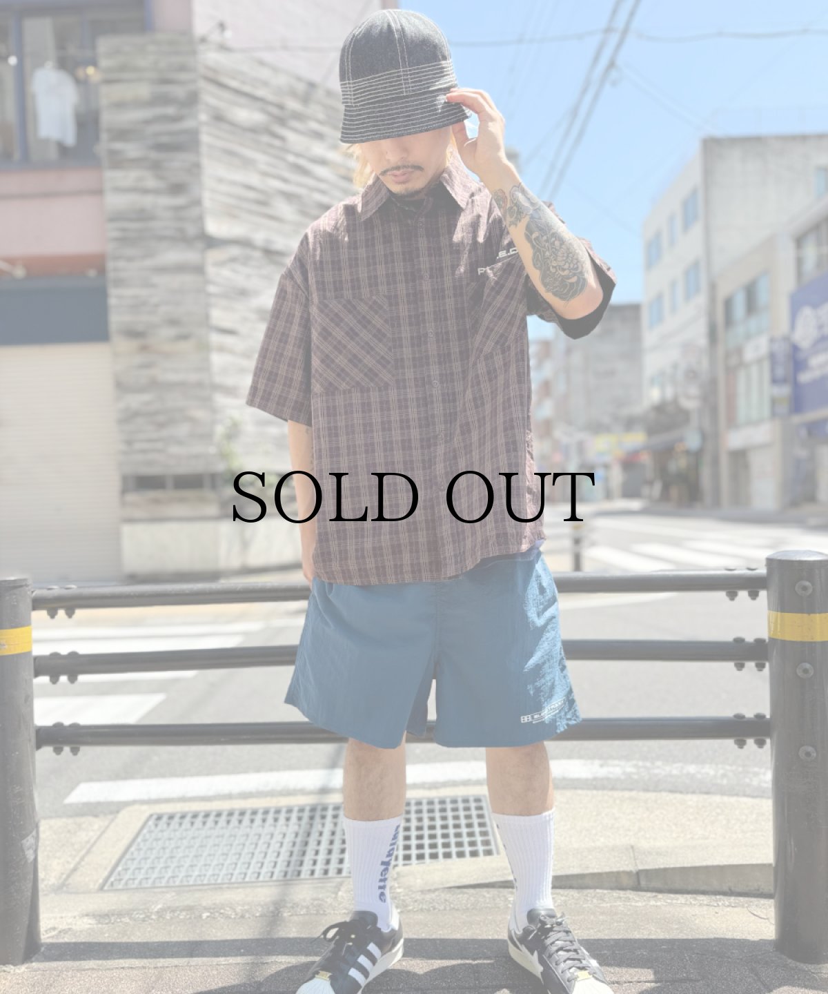 画像2: PWNED(パウンド) / DIAGONAL LINES S/S SHIRTS (2)