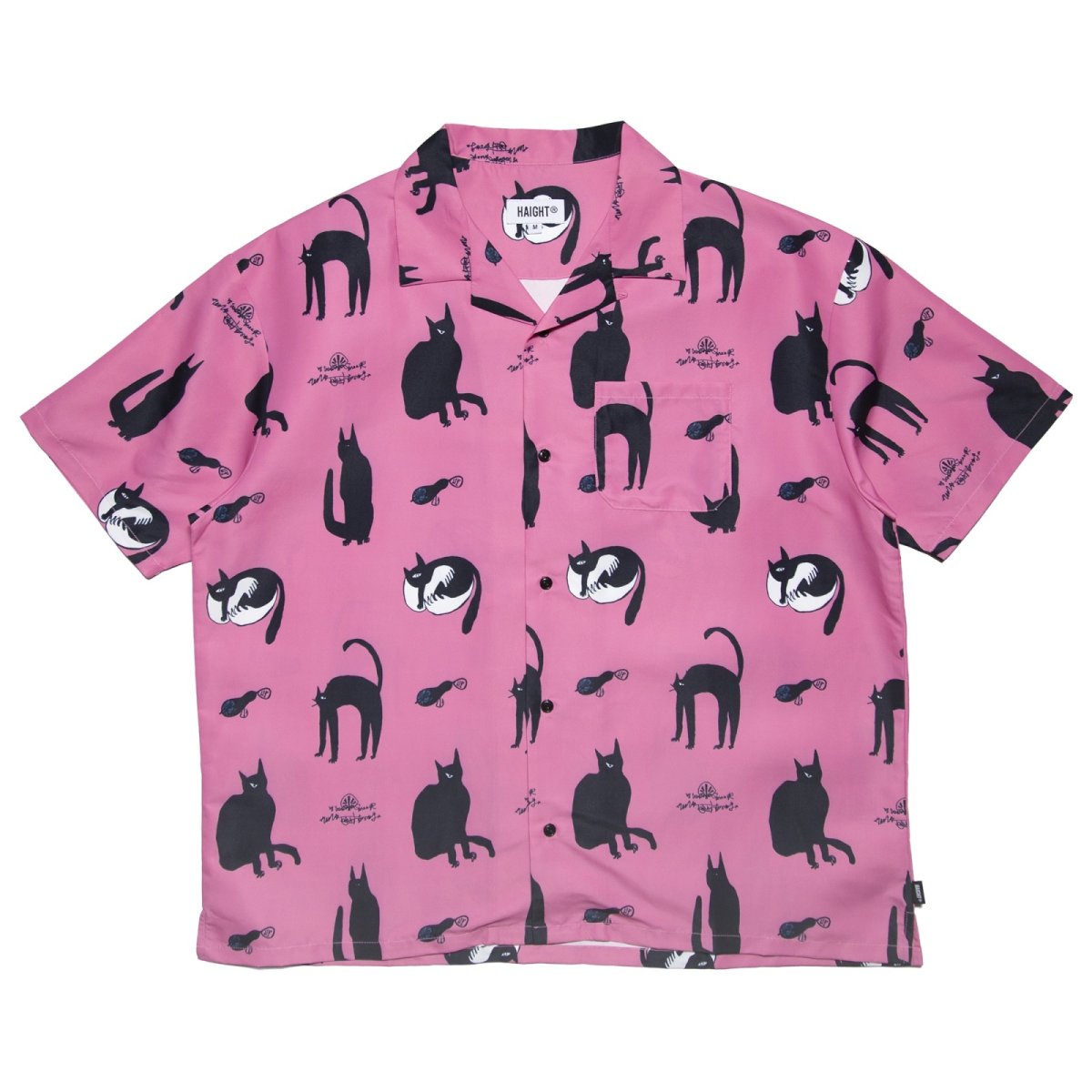 画像4: HAIGHT / KB CATS OPEN COLLAR SHIRT (4)