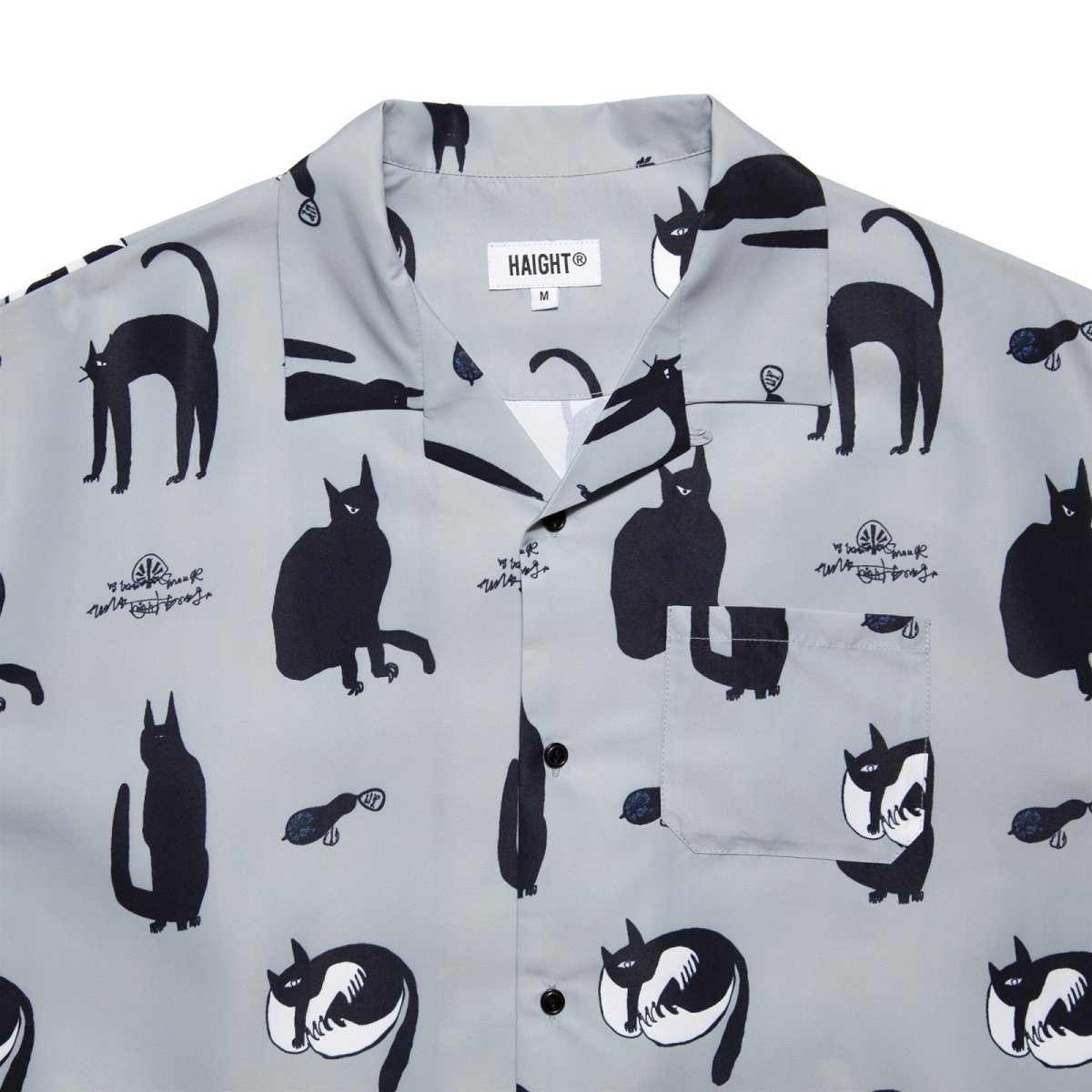 画像8: HAIGHT / KB CATS OPEN COLLAR SHIRT (8)
