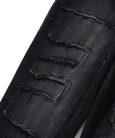 画像4: EL REIGN(エルレイン) / "FEAR" BLACK SKINNY FRINGE DENIM (4)