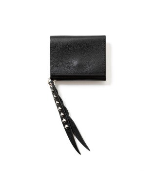 CALEE(キャリー) ウォレットチェーン STUDS & KNITTING LEATHER