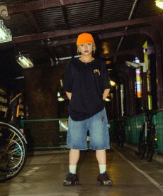 画像10: PWNED(パウンド) / "P" LOGO DENIM PAINTER EASY HALF PANTS (10)