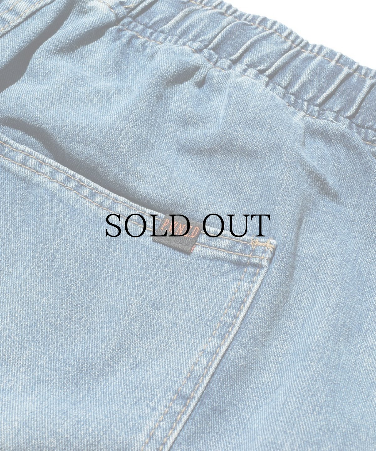 画像9: PWNED(パウンド) / "P" LOGO DENIM PAINTER EASY HALF PANTS (9)