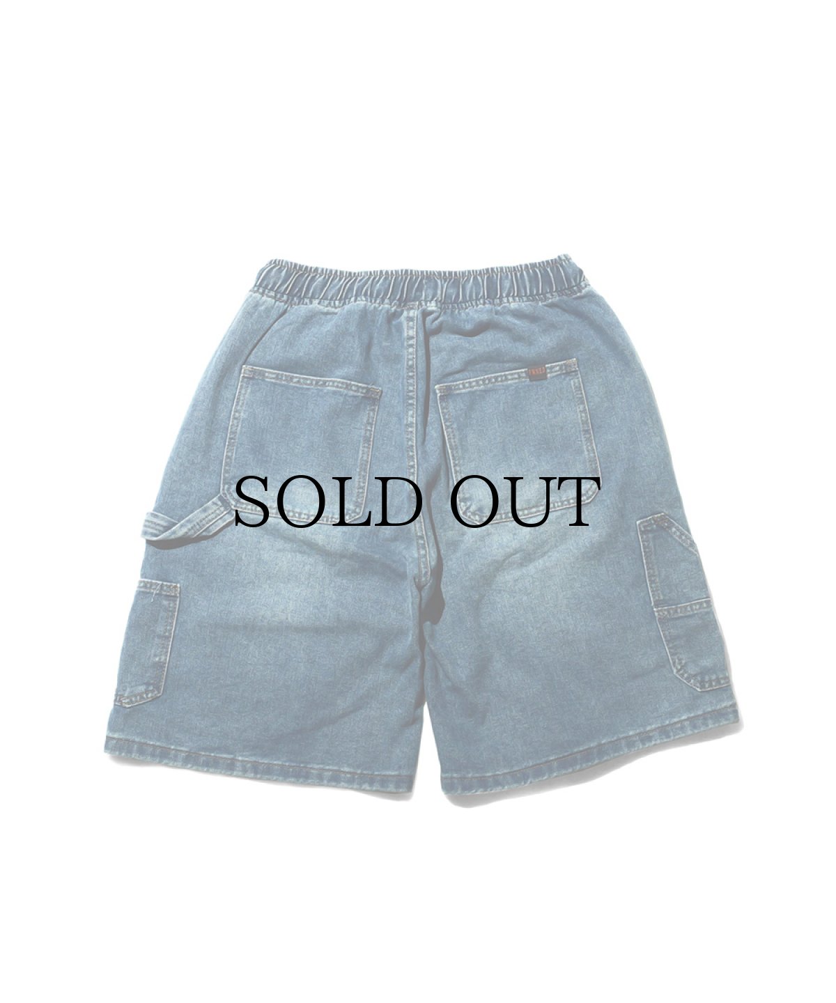 画像5: PWNED(パウンド) / "P" LOGO DENIM PAINTER EASY HALF PANTS (5)