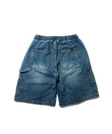 画像5: PWNED(パウンド) / "P" LOGO DENIM PAINTER EASY HALF PANTS (5)