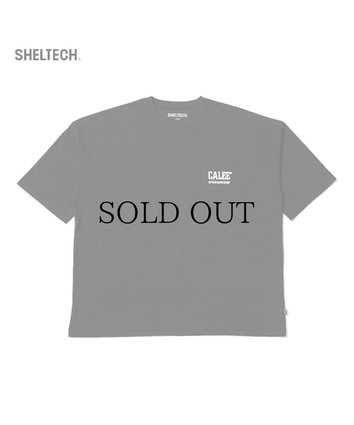 画像1: CALEE(キャリー) / × SHELTECH®︎ CALEE NATIONAL LOGO WIDE TEE (1)