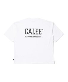 画像4: CALEE(キャリー) / × SHELTECH®︎ CALEE NATIONAL LOGO WIDE TEE (4)
