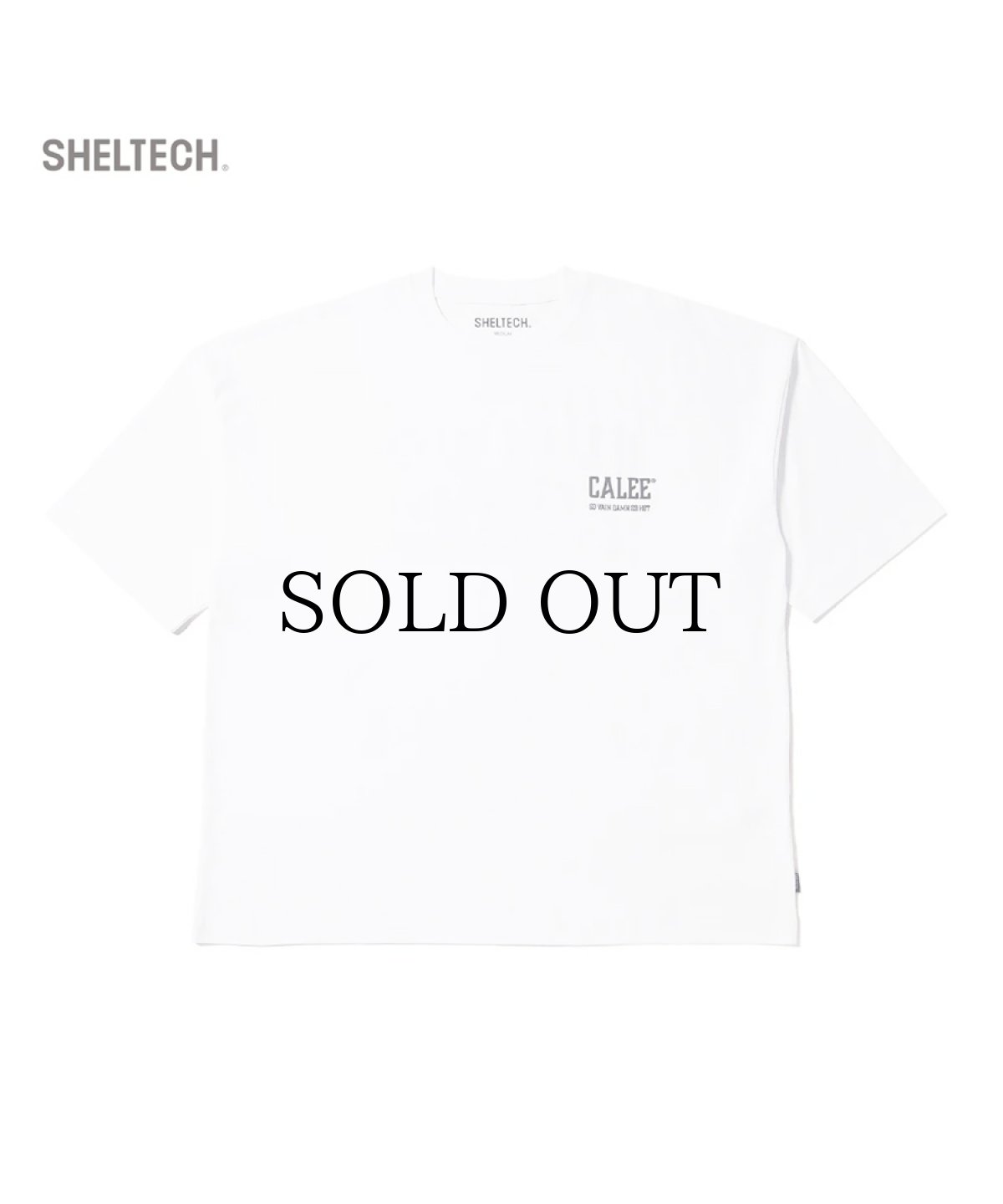 画像3: CALEE(キャリー) / × SHELTECH®︎ CALEE NATIONAL LOGO WIDE TEE (3)