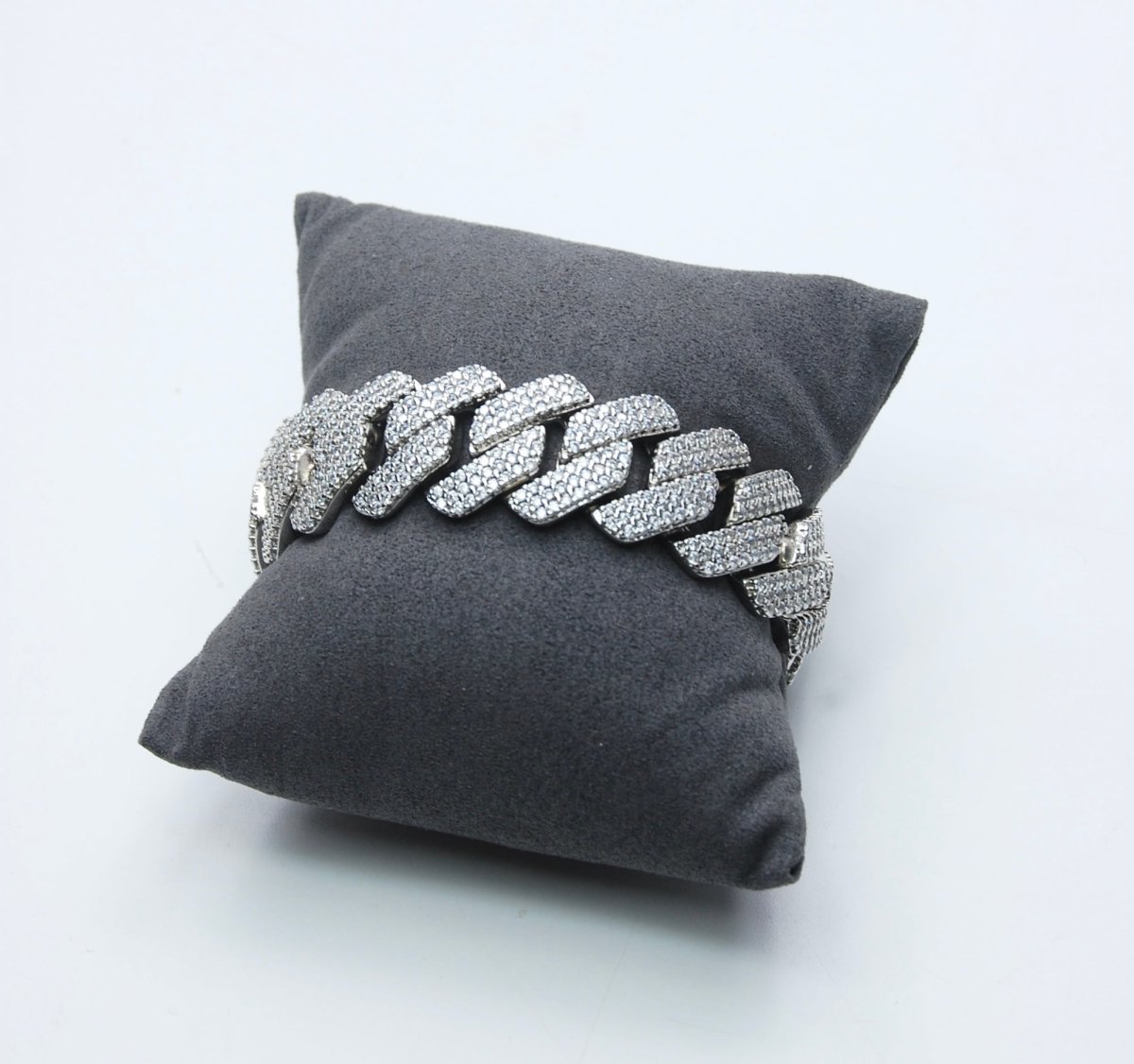 画像7: $ole only(ソールオンリー) / キューバンチェーンブレスレット 20mm 50cm シルバー ブリンブリン (7)