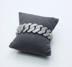 画像7: $ole only(ソールオンリー) / キューバンチェーンブレスレット 20mm 50cm シルバー ブリンブリン (7)