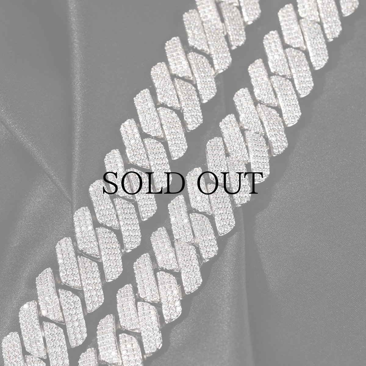 画像2: $ole only(ソールオンリー) / キューバンチェーンブレスレット 20mm 50cm シルバー ブリンブリン (2)