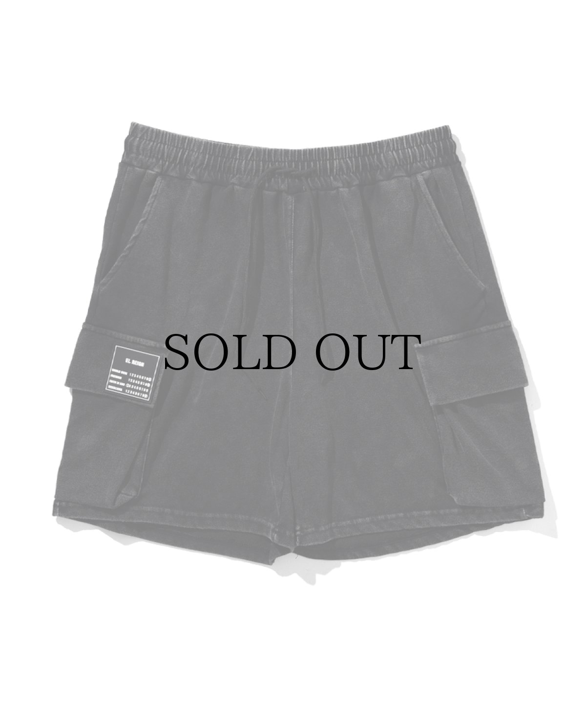 画像2: EL REIGN(エルレイン)  / "FEAR" BLACK WASH SHORTS (2)
