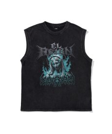 画像2: EL REIGN(エルレイン) / "ADVENT OF MARIA" BLACK WASH TANK (2)