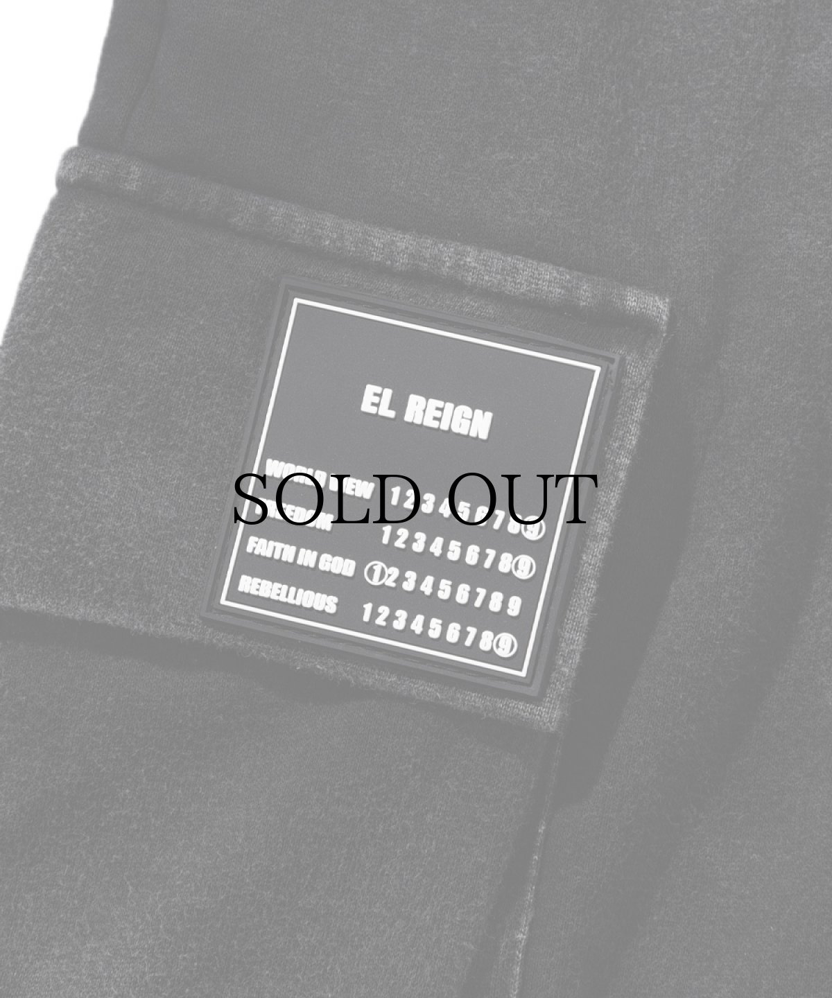 画像4: EL REIGN(エルレイン)  / "FEAR" BLACK WASH SHORTS (4)