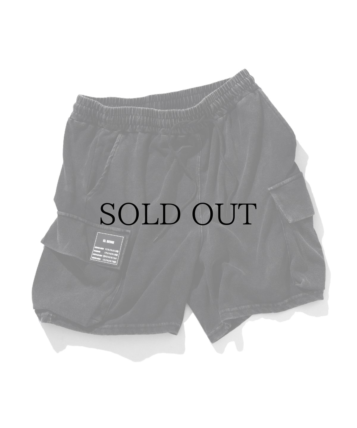画像1: EL REIGN(エルレイン)  / "FEAR" BLACK WASH SHORTS (1)