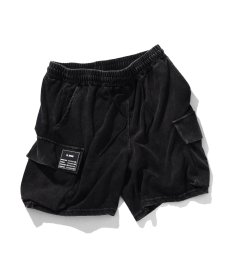画像1: EL REIGN(エルレイン)  / "FEAR" BLACK WASH SHORTS (1)