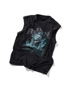 画像1: EL REIGN(エルレイン) / "ADVENT OF MARIA" BLACK WASH TANK (1)