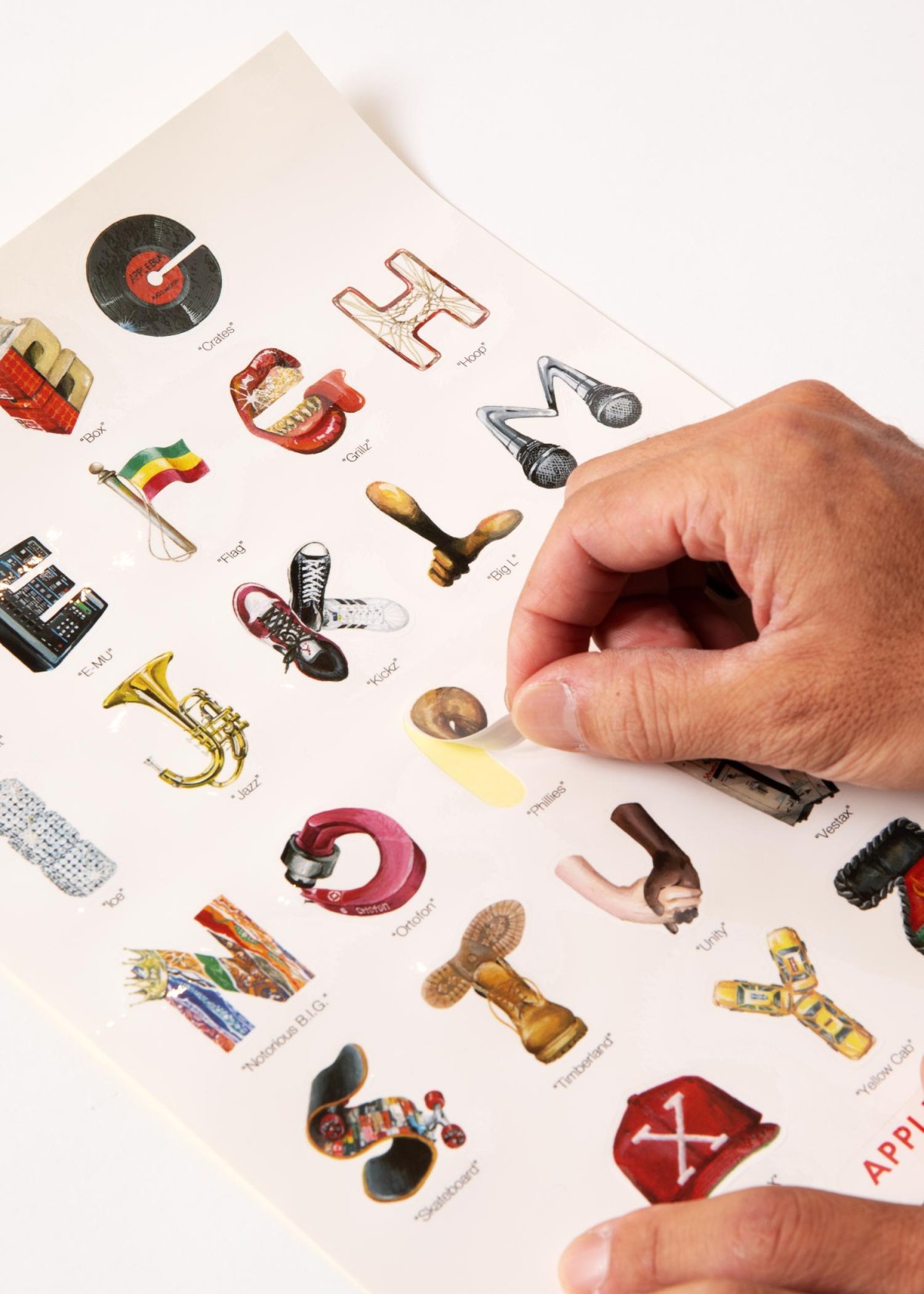 画像4: APPLEBUM(アップルバム) / “Alphabet” A4 Sticker (4)