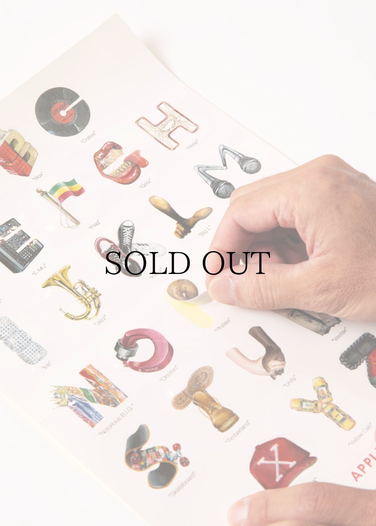 画像4: APPLEBUM(アップルバム) / “Alphabet” A4 Sticker (4)