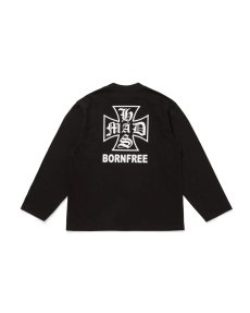 画像1: HIDEANDSEEK(ハイドアンドシーク) / MAD L/S Tee(Loose Fit) (1)