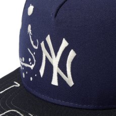 画像6: NEW ERA / 5-Panel Square Visor Dripping ニューヨーク・ヤンキース (6)