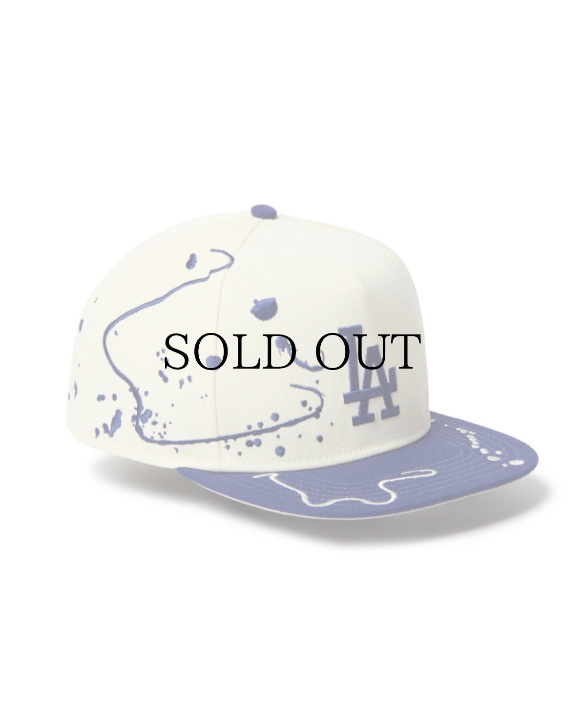 画像1: NEW ERA / 5-Panel Square Visor Dripping ロサンゼルス・ドジャース (1)