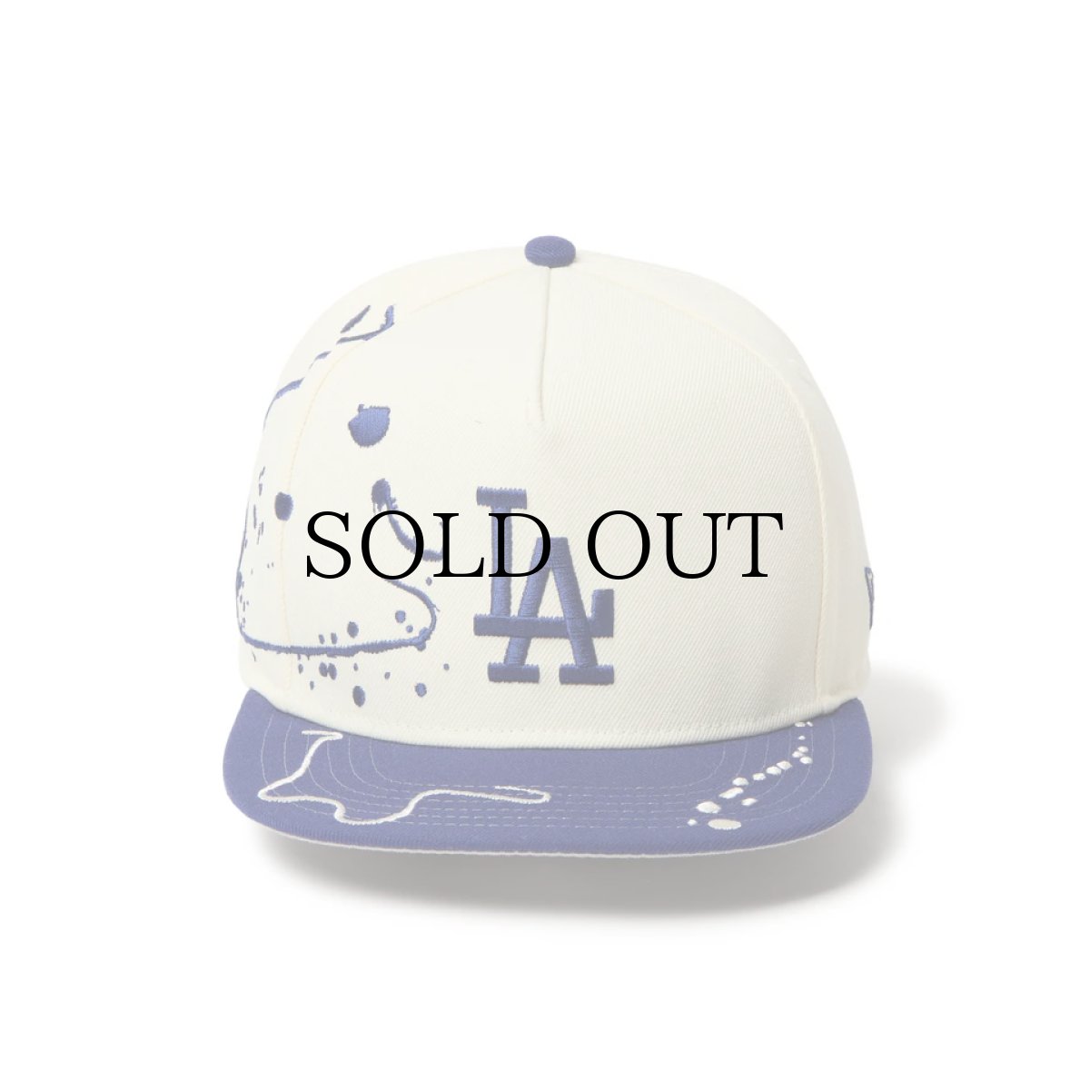 画像2: NEW ERA / 5-Panel Square Visor Dripping ロサンゼルス・ドジャース (2)