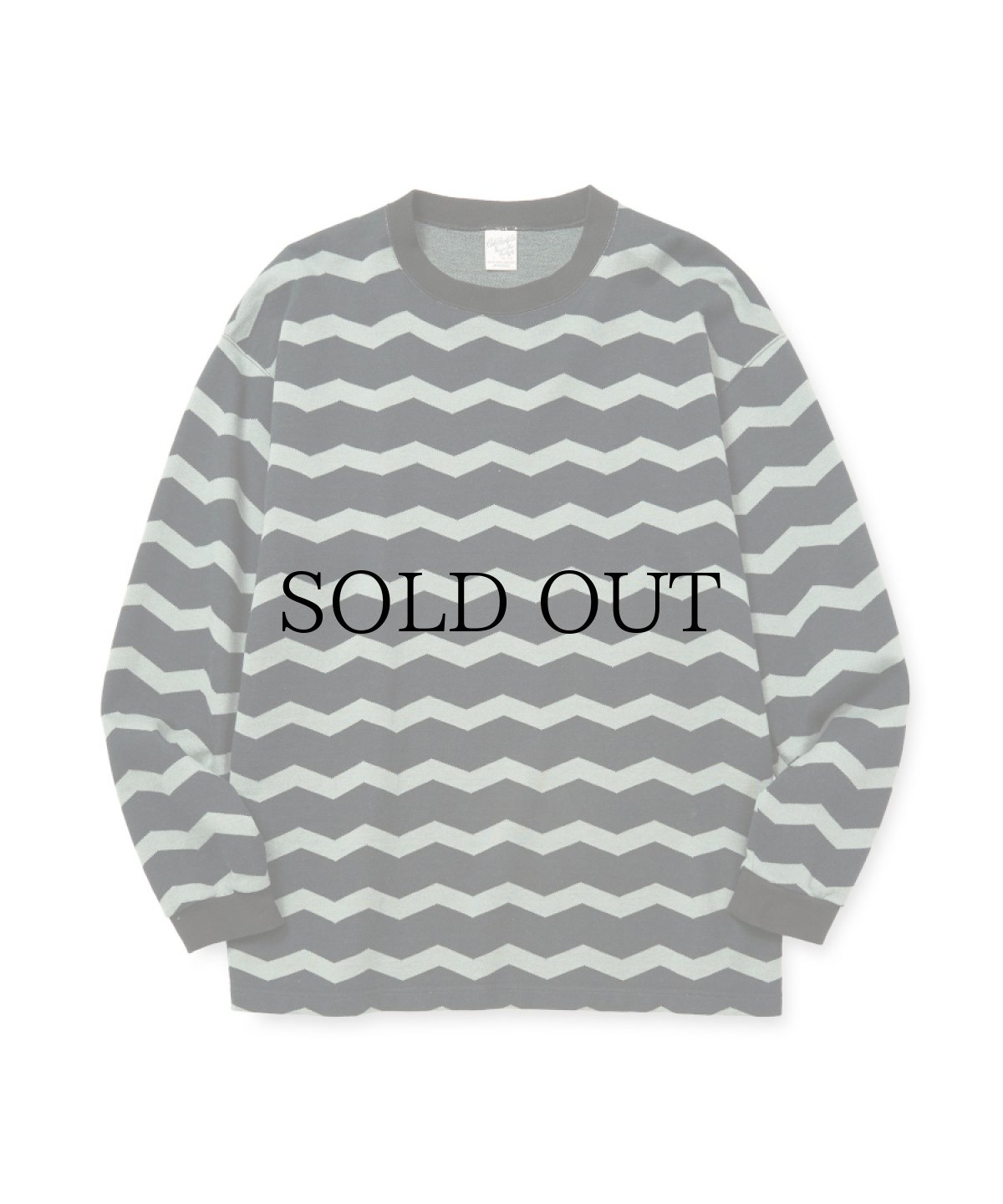 画像1: CALEE(キャリー) / ZIGZAG DOUBLE JACQUARD BORDER L/S CS (1)