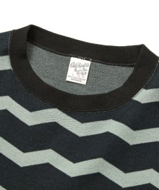 画像2: CALEE(キャリー) / ZIGZAG DOUBLE JACQUARD BORDER L/S CS (2)