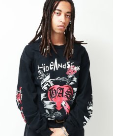 画像5: HIDEANDSEEK(ハイドアンドシーク) / Heart And Dagger L/S Tee(Back) (5)