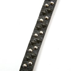 画像3: CALEE(キャリー) / ROUND & PYRAMID STUDS LEATHER SHORT KEY RING (3)