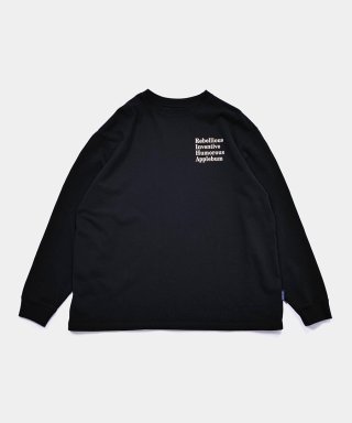 APPLEBUM ブラック mesh長袖 Tシャツ APPLEBUM(アップルバム)Tシャツ