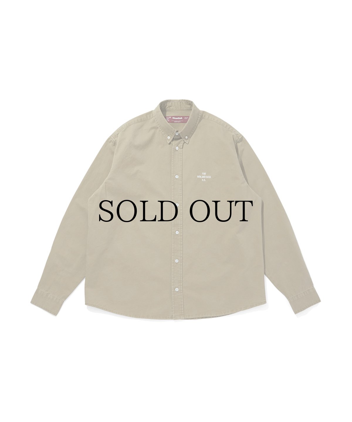 画像1: HIDEANDSEEK(ハイドアンドシーク) / B.D. L/S Shirt(Washed) (1)