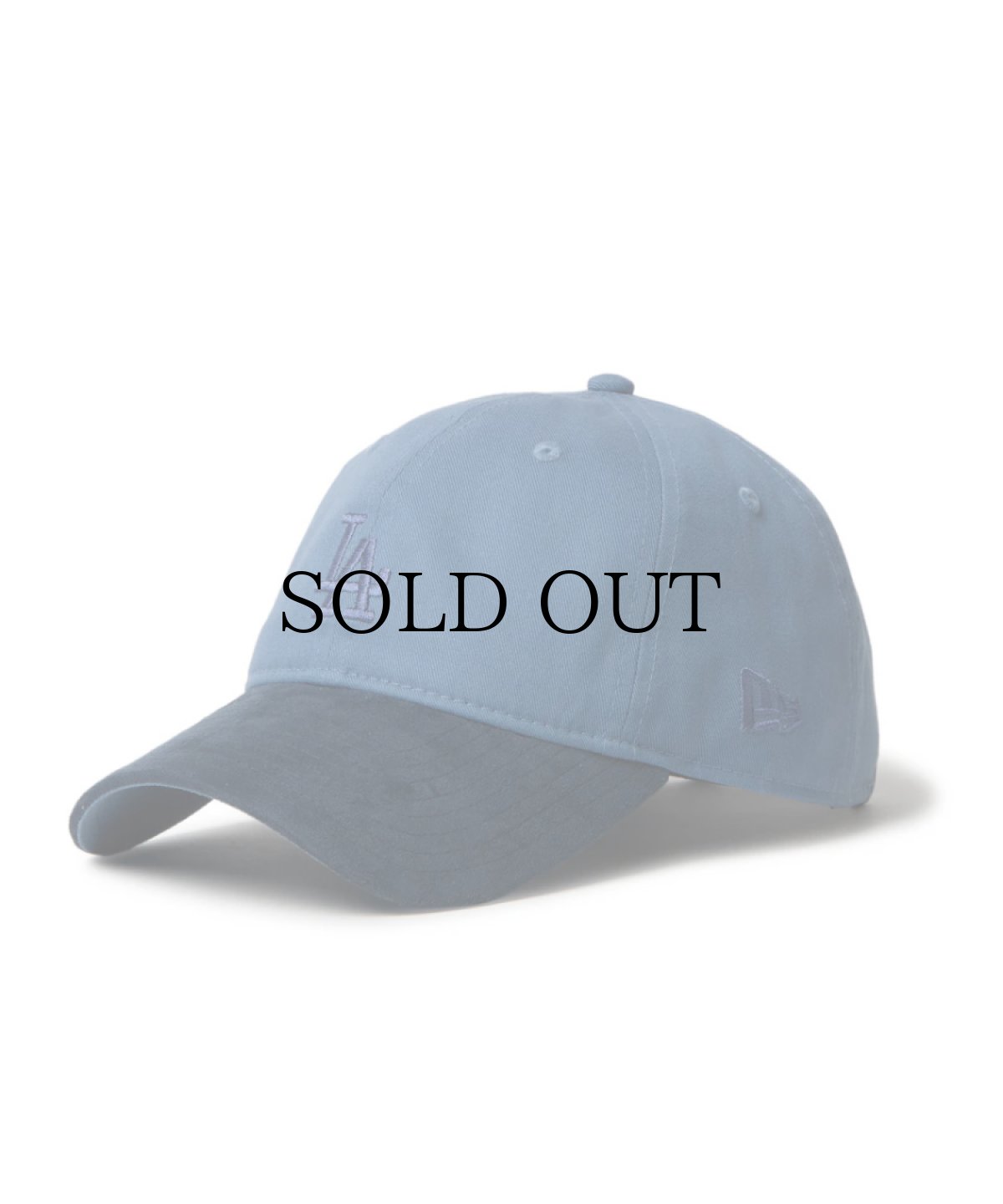 画像1: NEW ERA / 9TWENTY Nuance Color ロサンゼルス・ドジャース フェーデッドブルー スウェードバイザー (1)