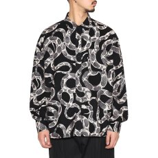 画像9: CALEE(キャリー) / PRINT NEL L/S SH ＜SNAKE PATTERN＞ (9)