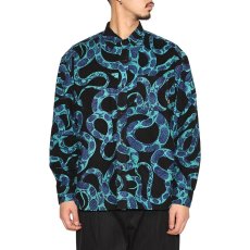 画像10: CALEE(キャリー) / PRINT NEL L/S SH ＜SNAKE PATTERN＞ (10)