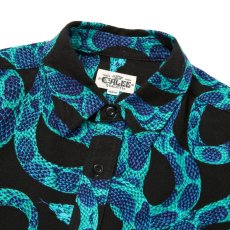 画像4: CALEE(キャリー) / PRINT NEL L/S SH ＜SNAKE PATTERN＞ (4)