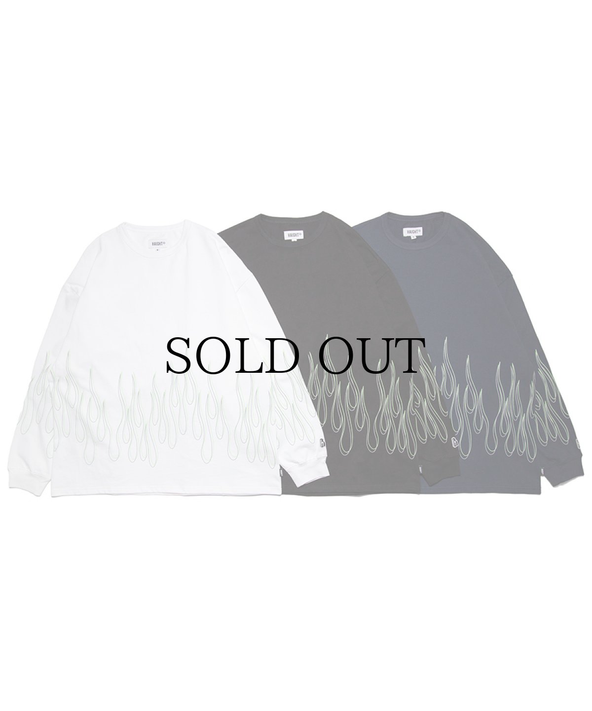 画像1: HAIGHT / FLAMES LS Tee (1)