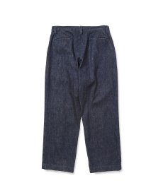 画像2: CALEE(キャリー) / VINTAGE REPRODUCT DENIM TUCK TROUSERS ＜INDIGO＞ (2)