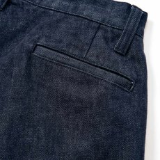 画像7: CALEE(キャリー) / VINTAGE REPRODUCT DENIM TUCK TROUSERS ＜INDIGO＞ (7)