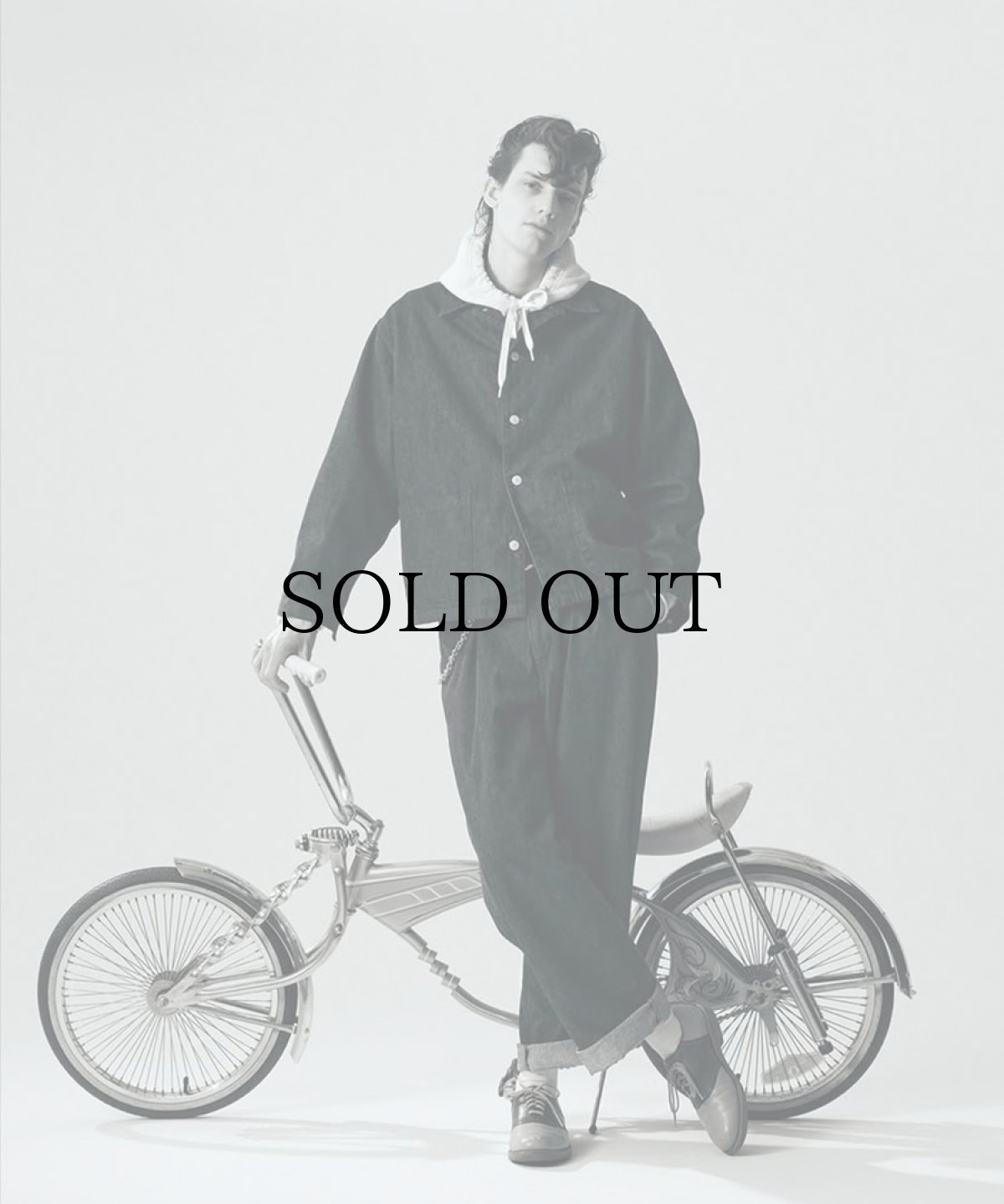 画像9: CALEE(キャリー) / VINTAGE REPRODUCT DENIM COVERALL ＜INDIGO＞ (9)