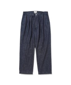 画像1: CALEE(キャリー) / VINTAGE REPRODUCT DENIM TUCK TROUSERS ＜INDIGO＞ (1)