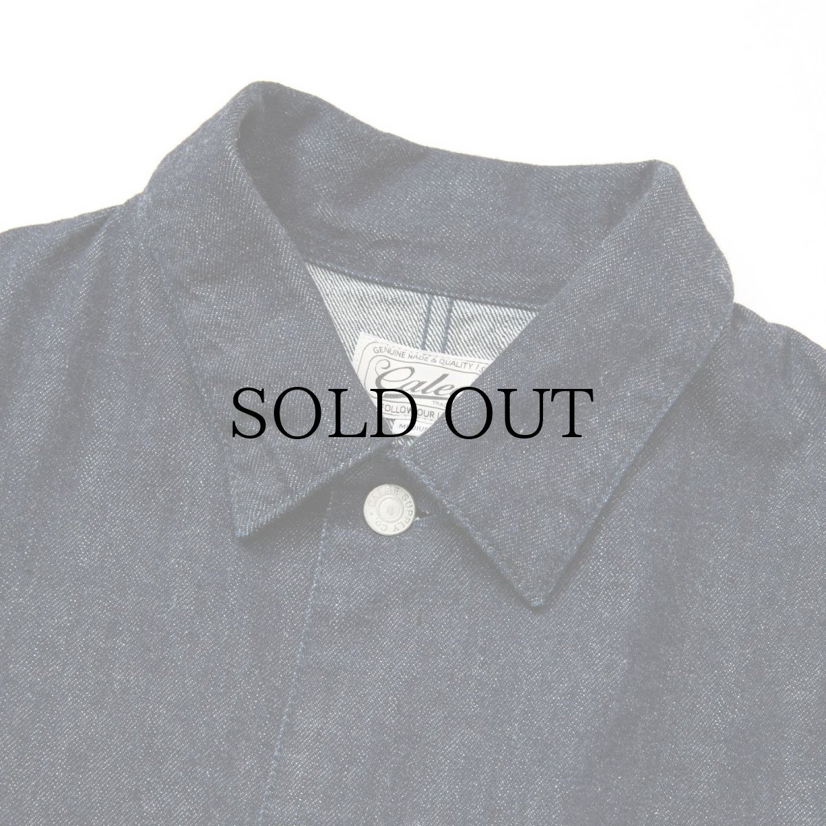 画像3: CALEE(キャリー) / VINTAGE REPRODUCT DENIM COVERALL ＜INDIGO＞ (3)