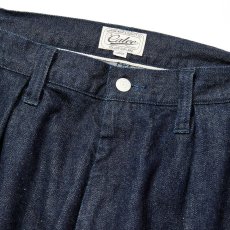 画像3: CALEE(キャリー) / VINTAGE REPRODUCT DENIM TUCK TROUSERS ＜INDIGO＞ (3)