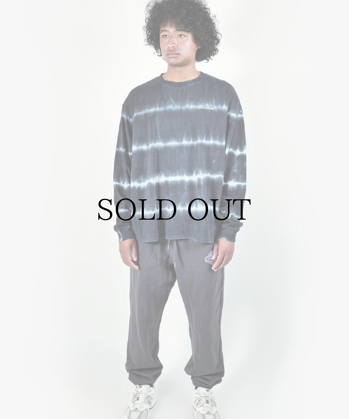 画像2: APPLEBUM(アップルバム) / Border Tie Dye L/S T-shirt (2)