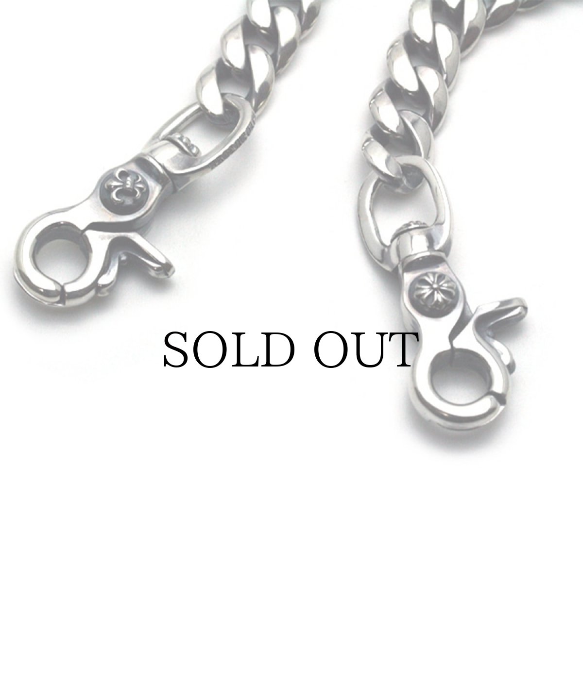 画像3: ArgentGleam / Classic DoubleClip Narrow Walletchain (3)